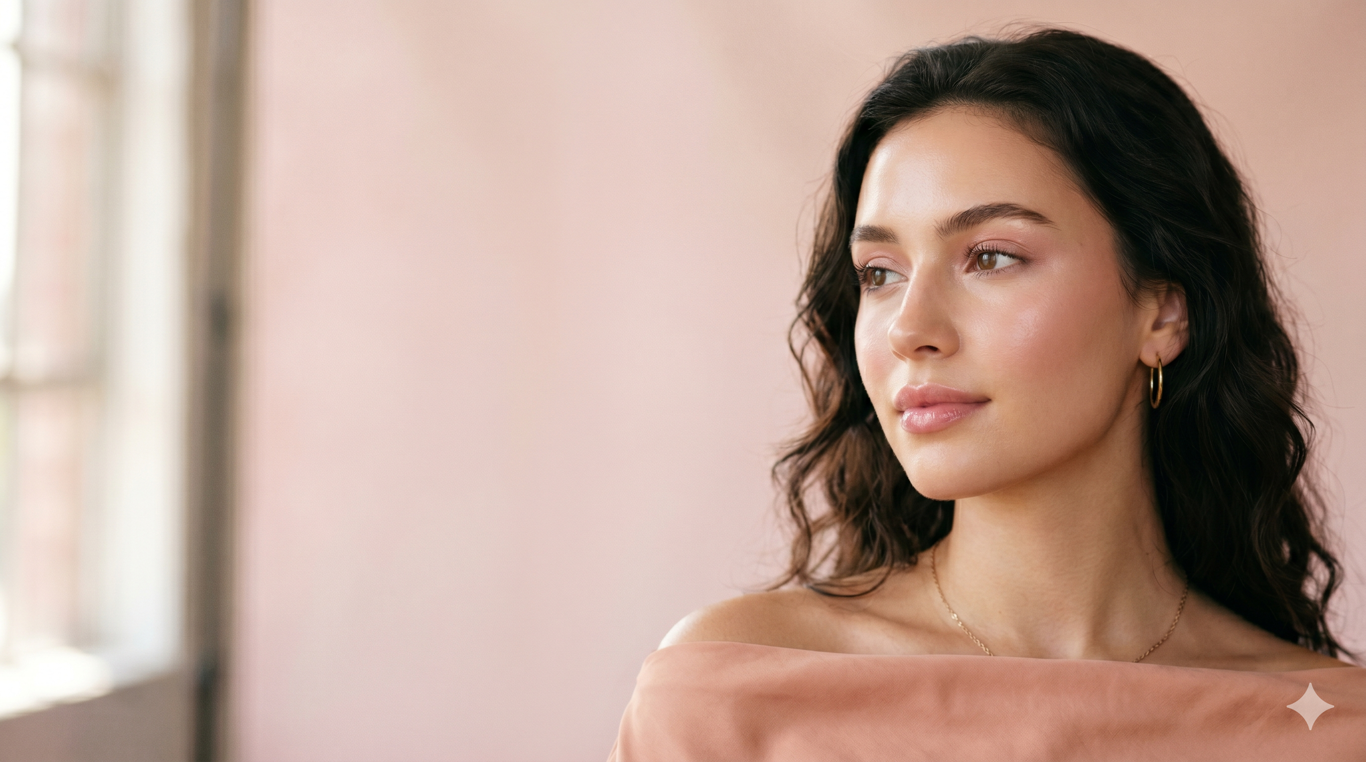 Model natural makeup